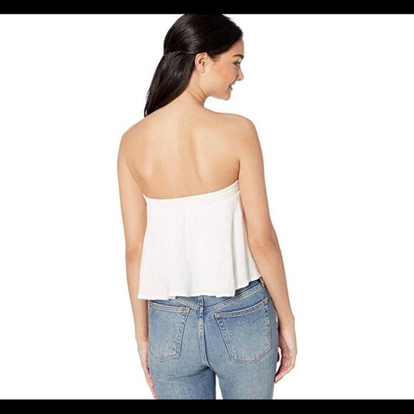 Roxy Enchanted Escape White Crop Top Medium - Picture 2 of 12